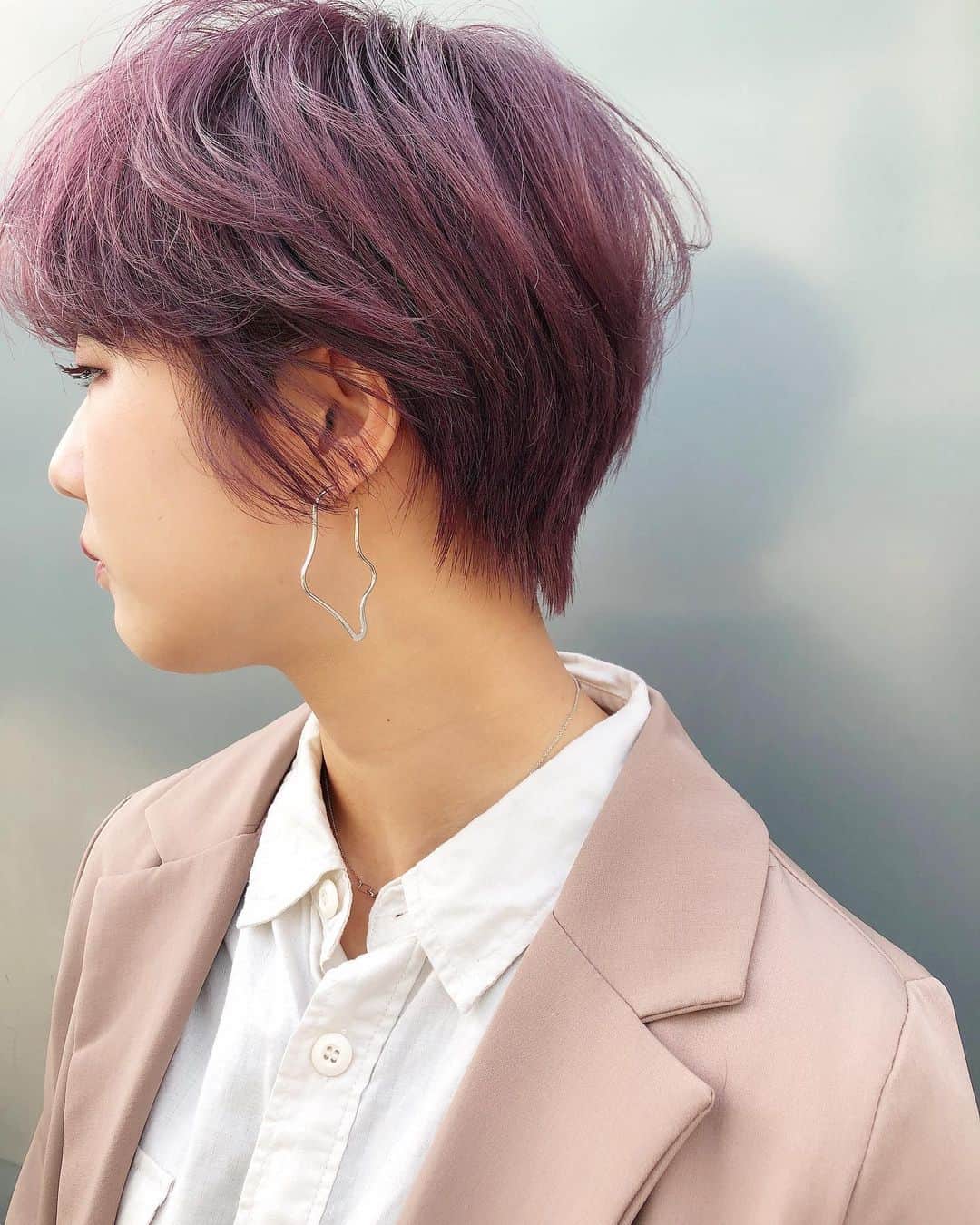 NATSUMI/渋谷店さんのインスタグラム写真 - (NATSUMI/渋谷店Instagram)「purple × #ショートカット ・ 春爛漫🌸かわいいです🥺」3月23日 17時37分 - album_natsumi
