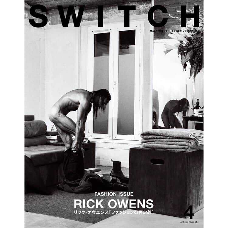 のインスタグラム：「【致海外客户】杂志「SWITCH Fashion Issue: RICK OWENS」海外订购请使用下面面向海外的网页（包括英文版采访小报!!）👉CLUB JAPAN : https://www.clubjapan-store.jp/category/select/cid/665/pid/17260/language/zh . #RICKOWENS #RICKOWENSSS20 #RICKOWENSTOKYO #switch_magazine」
