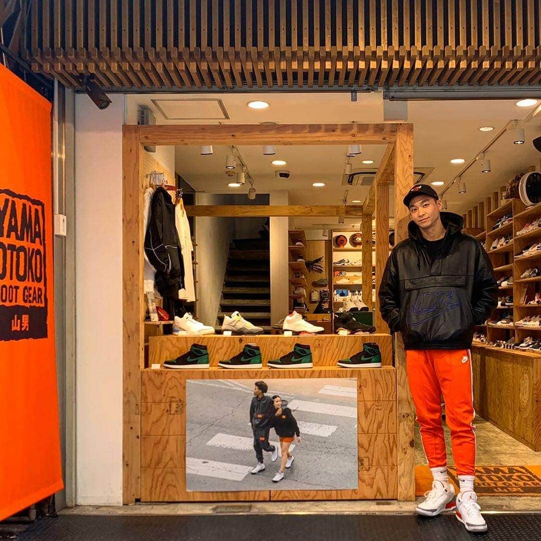 落合知也のインスタグラム：「JORDAN BRAND POPUP STORE @yamaotokofootgear  @jumpman23」