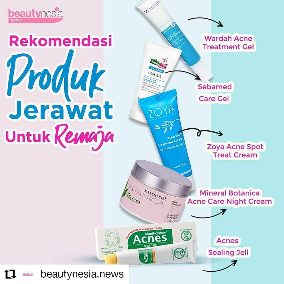 Beauty | Health | Fashionさんのインスタグラム写真 - (Beauty | Health | FashionInstagram)「#Reposted from @beautynesia.news  Say bye to jerawat ! ⁣ ⁣ Si kecil yang satu ini emang nyebelin kalo muncul, apalagi kalo datengnya tiba-tiba :( bikin genggesssss ! Tapi, kamu gak usah khawatir 5 produk ini bisa jadi andalan kamu buat ngusir si kecil kecil cabe rawit ini.⁣ ⁣ Ingat ya, usaha kamu menghilangkan jerawat harus didukung dengan pola makan yang sehat, makan sayuran dan minum air putih serta kebiasaan yang sehat juga. Jangan pegang-pegang jerawat !⁣ ⁣ Komen yuk, hal paling bikin kesel sama si jerawat ini ?⁣ ⁣ --⁣ ⁣ #BeautynesiaNews #Glowing2020 #MenghilangkanJerawat #BekasJerawat #SkinCareJerawat #GlowingSkinCare #Jerawat #MasalahJerawat #KrimJerawat #AcneSkinCare #TipsKecantikan #TipsCantik #CantikAlami #TipsJerawat #skincareremaja」3月23日 20時27分 - beautynesia.id