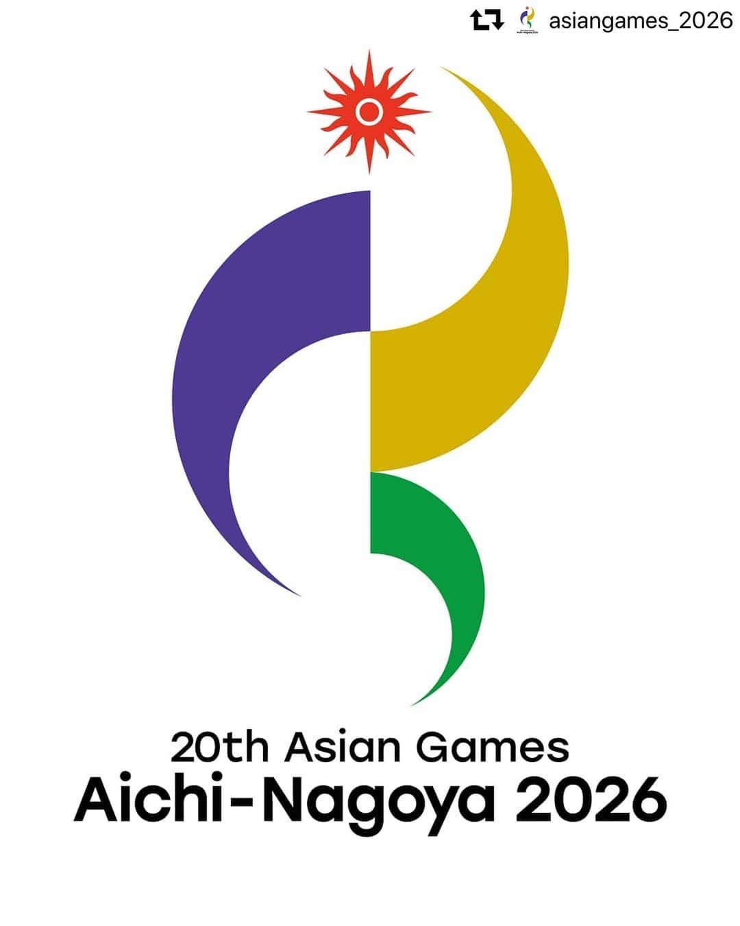 日本オリンピック委員会さんのインスタグラム写真 - (日本オリンピック委員会Instagram)「#repost @asiangames_2026 ・・・ 第20回アジア競技大会（2026/愛知・名古屋）の #大会エンブレム が、本日開催の理事会において決定しました！  大会エンブレムの詳細は、以下のURLからご確認いただけます。  URL：https://www.aichi-nagoya2026.org/news/detail/49  また、大会エンブレムのお披露目に使用した動画は以下のURLからご覧いただけます。 URL https://www.facebook.com/101795737867912/posts/228942888486529/  #愛知・名古屋2026  #aichi-nagoya2026 #アジア競技大会」3月23日 20時44分 - teamjapanjoc