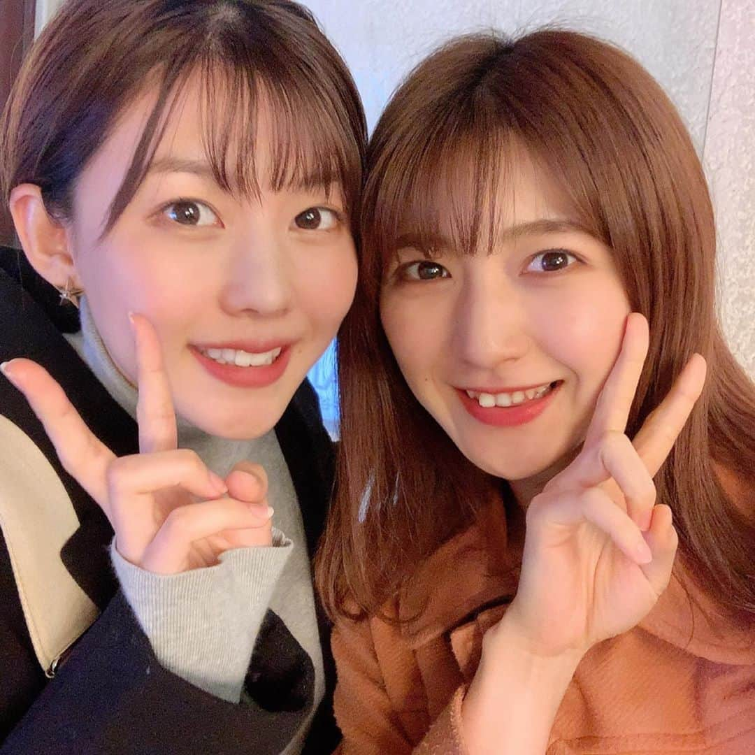 森咲樹さんのインスタグラム写真 - (森咲樹Instagram)「＊﻿ ﻿ MBSラジオ ゴチャまぜで共演している、﻿ 松田紗和ちゃんと初めてご飯へ行きました🥰﻿ ﻿ 念願のご飯でした〜🥰🥰﻿ ﻿ 素直なさわちゃん、ほんとに魅力的💓﻿ さわちゃんには、飾らない美しさがあるよね〜﻿ 素晴らしいことだよね〜🥰🥰﻿ ﻿ 可愛い妹だぁぁあ💓💓﻿ ﻿ いろんなお話できて楽しかった☺️﻿ ﻿ また今週の土曜に会おうね！よろしくね✨﻿ ﻿ #ゴチャ11 #ヤンヤンガールズ #MBS #毎日放送﻿ #アプガ　#uugirl﻿ #upupgirlskakkokari #イマドキガール」3月23日 22時41分 - mori_saki_official