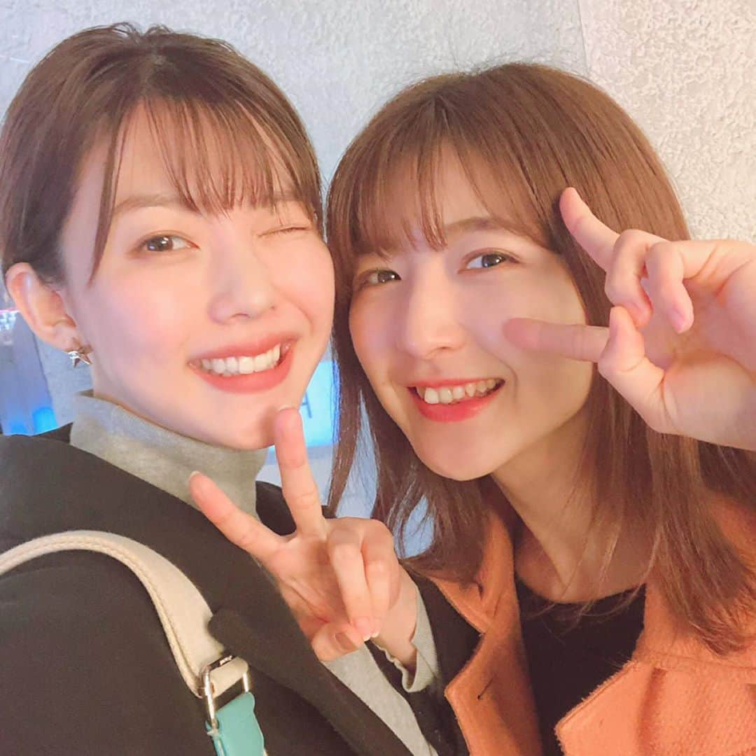 森咲樹さんのインスタグラム写真 - (森咲樹Instagram)「＊﻿ ﻿ MBSラジオ ゴチャまぜで共演している、﻿ 松田紗和ちゃんと初めてご飯へ行きました🥰﻿ ﻿ 念願のご飯でした〜🥰🥰﻿ ﻿ 素直なさわちゃん、ほんとに魅力的💓﻿ さわちゃんには、飾らない美しさがあるよね〜﻿ 素晴らしいことだよね〜🥰🥰﻿ ﻿ 可愛い妹だぁぁあ💓💓﻿ ﻿ いろんなお話できて楽しかった☺️﻿ ﻿ また今週の土曜に会おうね！よろしくね✨﻿ ﻿ #ゴチャ11 #ヤンヤンガールズ #MBS #毎日放送﻿ #アプガ　#uugirl﻿ #upupgirlskakkokari #イマドキガール」3月23日 22時41分 - mori_saki_official