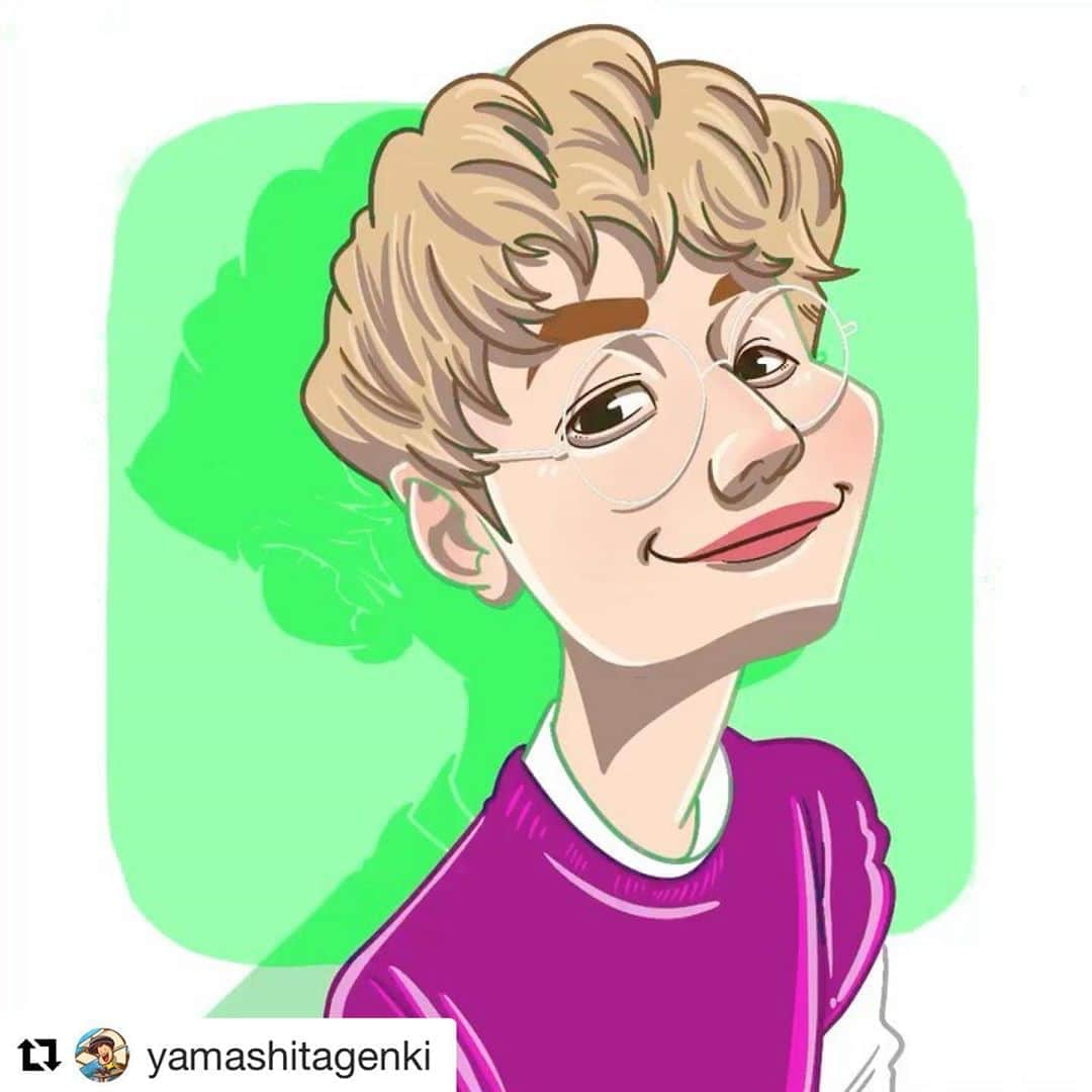 武田航平さんのインスタグラム写真 - (武田航平Instagram)「@yamashitagenki  カリカチュアのげんきさん♪ 描いてくれましたー！😭 光栄です！ ぜひみんなみてみてね〜！ ゲンキさん凄い人なんですよー！ #カリカチュア #カリカチュアジャパン #art #samurai ゲンキさんありがとうございます！」3月23日 22時41分 - kouhei_takeda.official