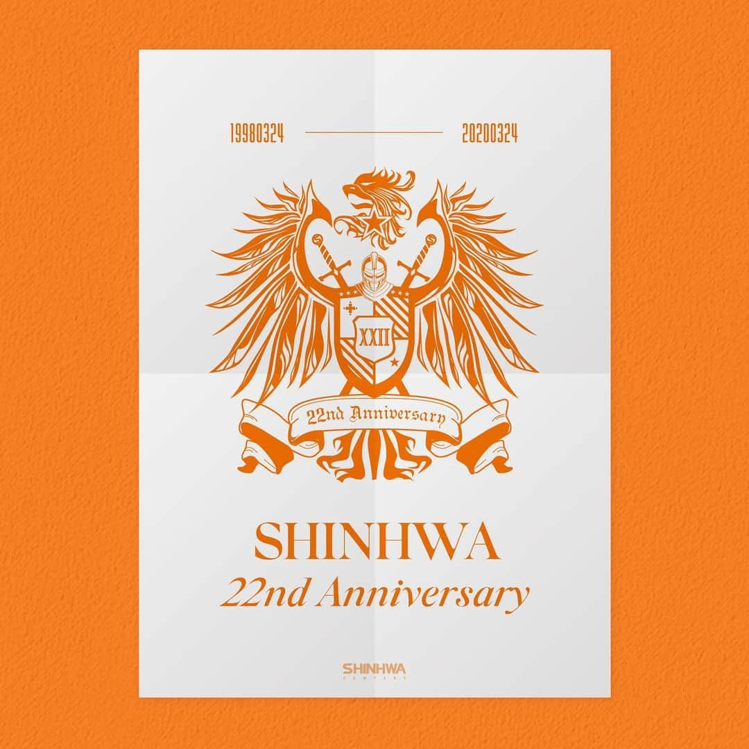 【公式】神話（SHINHWA）のインスタグラム：「. SHINHWA 22nd Anniversary . 신화와 신화창조의 날! 신화 데뷔 22주년을 축하합니다🎉 . #신화 #SHINHWA #22ND_ANNIVERSARY #신화22주년 #신화창조 #SHINHWA_CHANGJO #에릭 #이민우 #김동완 #신혜성 #전진 #앤디」