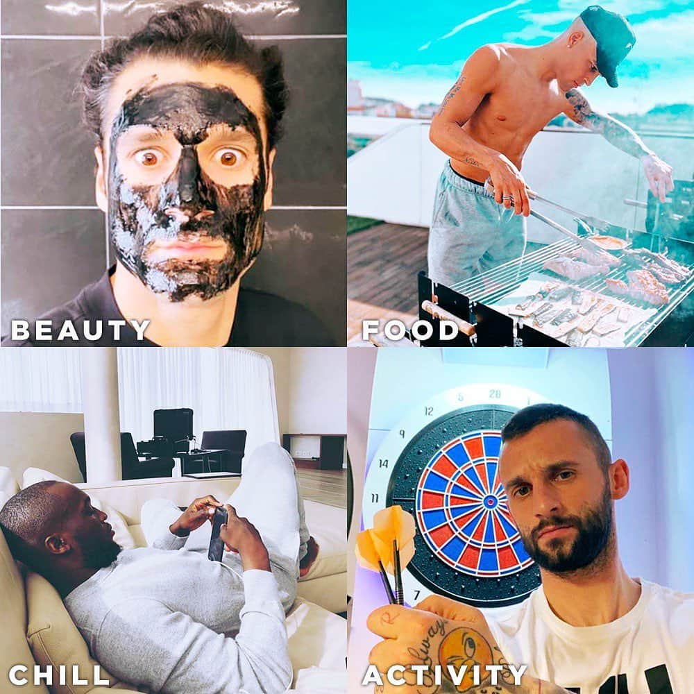 インテルナツィオナーレ・ミラノさんのインスタグラム写真 - (インテルナツィオナーレ・ミラノInstagram)「DO YOUR SELF CARE 📸🖤💙 Here's the #DoYourSelfCare Challenge with a Nerazzurri touch. Featuring @antoniocandreva, @lautaromartinez, @romelulukaku and @marcelo_brozovic! @negin_mirsalehi #Inter #ForzaInter #DoYourSelfCare #Football」3月24日 0時32分 - inter