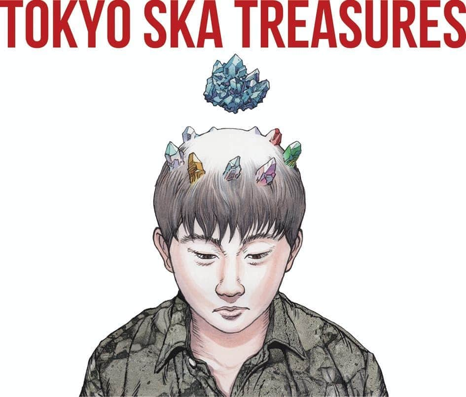 谷中敦さんのインスタグラム写真 - (谷中敦Instagram)「東京スカパラダイスオーケストラのベスト盤『TOKYO SKA TREASURES～ベスト・オブ・東京スカパラダイスオーケストラ』のジャケットデザインを大友克洋さんに描いて頂きました。  大友さんがスカパラのベスト盤に掲げたテーマは「永遠の少年たちに、トレジャーズを。」です。普段からスカパラを聴きながらお仕事されているとの嬉しいお言葉も聞きました。今回、本当にありがとうございます！  このジャケット自体が我々にはTreasures＝宝物 です。  #大友克洋 #AKIRA」3月24日 0時47分 - a.yanaka