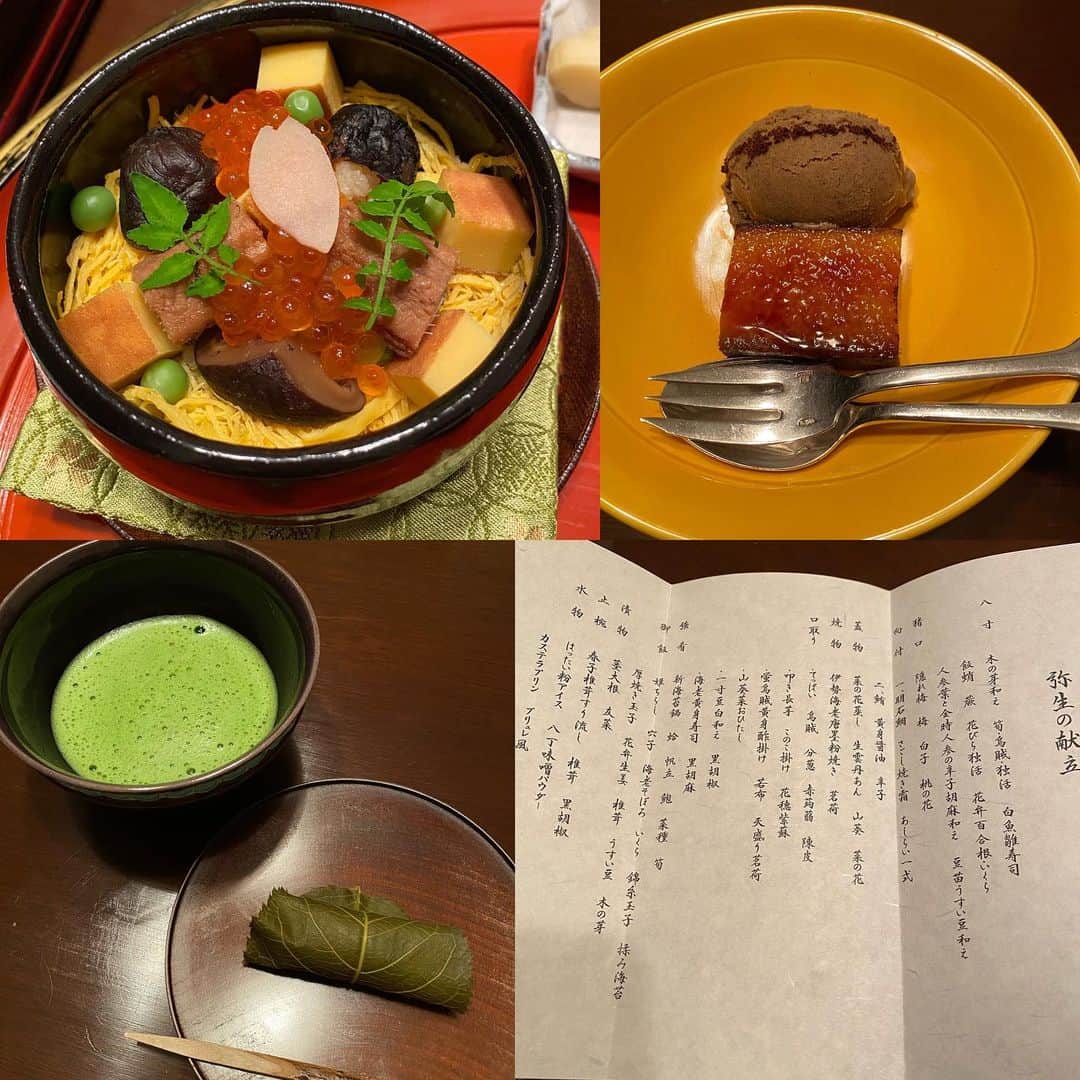 上本昌代さんのインスタグラム写真 - (上本昌代Instagram)「京都の菊乃井本店へ🌼 見ても食べても素晴らしいお料理、歴史を感じる室内に立派な松を眺めながらのお食事…10年連続ミシュラン三つ星の貫禄に背筋が伸びました✨ ワインも食事にとても合ってお腹も心もシアワセ〜🥺💕素晴らしい経験と時間が過ごせた事に心から感謝です🥰 #京都 #kyoto #菊乃井本店 #和食 　#japanesefood #贅沢な時間 #食事とトイレは日本が世界一 #先輩に感謝w #まだまだ勉強🙋‍♀️ #michelin3stars #三つ星 #meursault #francoismikulski #ムルソー #winelover #⭐️⭐️⭐️」3月24日 1時11分 - masayomai