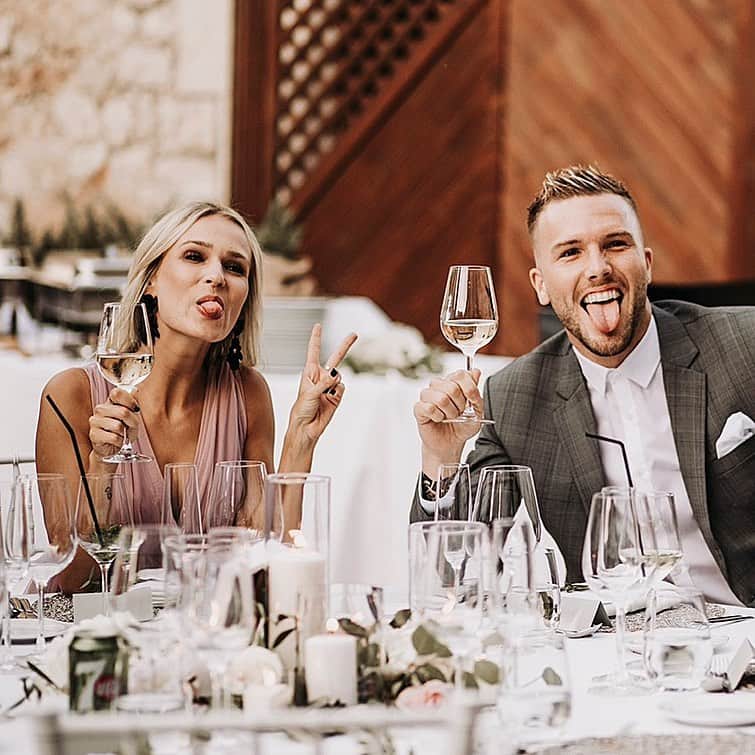 アンドレ・ホフマンのインスタグラム：「Wish you the happiest birthday my lovely girl. May all your wishes come true. I love you. Always. Cheers & Peace!🥂✌🏼❤️🥳 @jessicadominica」