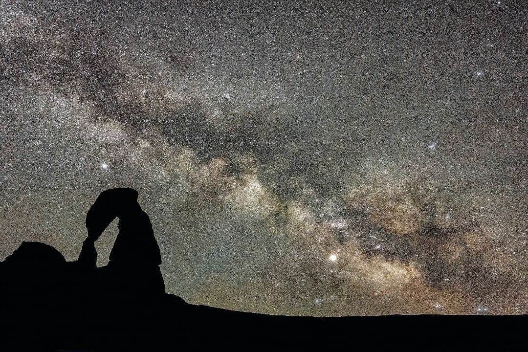 Ricoh Imagingのインスタグラム：「Posted @withregram • @frankleeruggles It's almost Mikly Way Season!!! It's partially hidden in the winter, the Galactic Core doesn't rise above the horizon but it'll be visible in the coming weeks, so get ready to enjoy the night sky in our National Parks. Remember, half the park is after dark!  Delicate Arch  under the Milky Way, Arches National Park, Utah  @archesnps  #archesnationalpark #delicatearch h#instaphoto #landscapephotography #nationalparkgeek  @nationalparkservice  @nationalparktrust @usinterior #earth_shotz #NPGeekAmbassador #optoutside #nightscape #nationalparkgeek @natgeo #bpmag  #outdoorphotomag  #national_park_phototography #moab #milkyway #astronomy #nightscape @milkwaychasers #astrophoto  #starrynight  #ig_astrophotography  #nightphotography #longexposure  #natgeospace #milkywaygalaxy #pentax645z #pentax645ambassador @ricohpentax @ricohusa  #mediumformat  #Ricoh #Pentax #chasingthelight」
