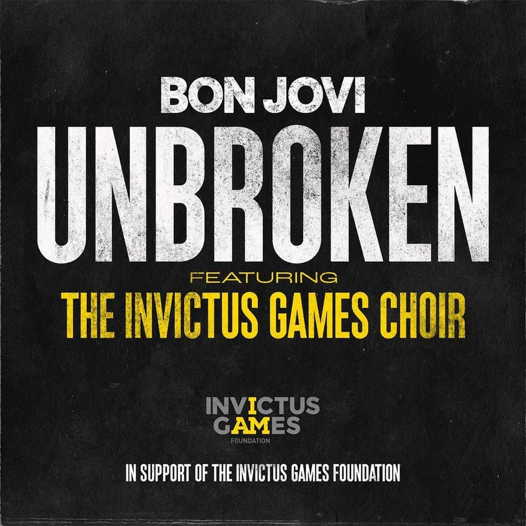 Bon Joviさんのインスタグラム写真 - (Bon JoviInstagram)「The single and music video for “Unbroken” featuring The Invictus Games Choir will be released this Friday, March 27. All proceeds will go to the Invictus Games Foundation, in support of the recovery and rehabilitation of international wounded, injured or sick military personnel. #Unbroken」3月24日 2時35分 - bonjovi