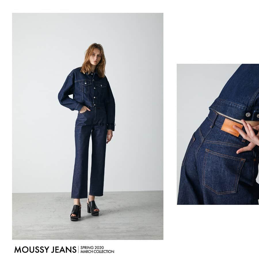 のインスタグラム：「MOUSSY JEANS SPRING 2020 MARCH COLLECTION ㅤㅤㅤㅤㅤㅤㅤㅤㅤㅤㅤㅤㅤ ／ YOURSELF Elena Z. ㅤㅤㅤㅤㅤㅤㅤㅤㅤㅤㅤㅤㅤ ・PLAIN JEANS STRAIGHT No. 010DSA12-8010 ㅤㅤㅤㅤㅤㅤㅤㅤㅤㅤㅤㅤㅤ #MOUSSYPLAINJEANS #MOUSSYJEANS #MOUSSY」