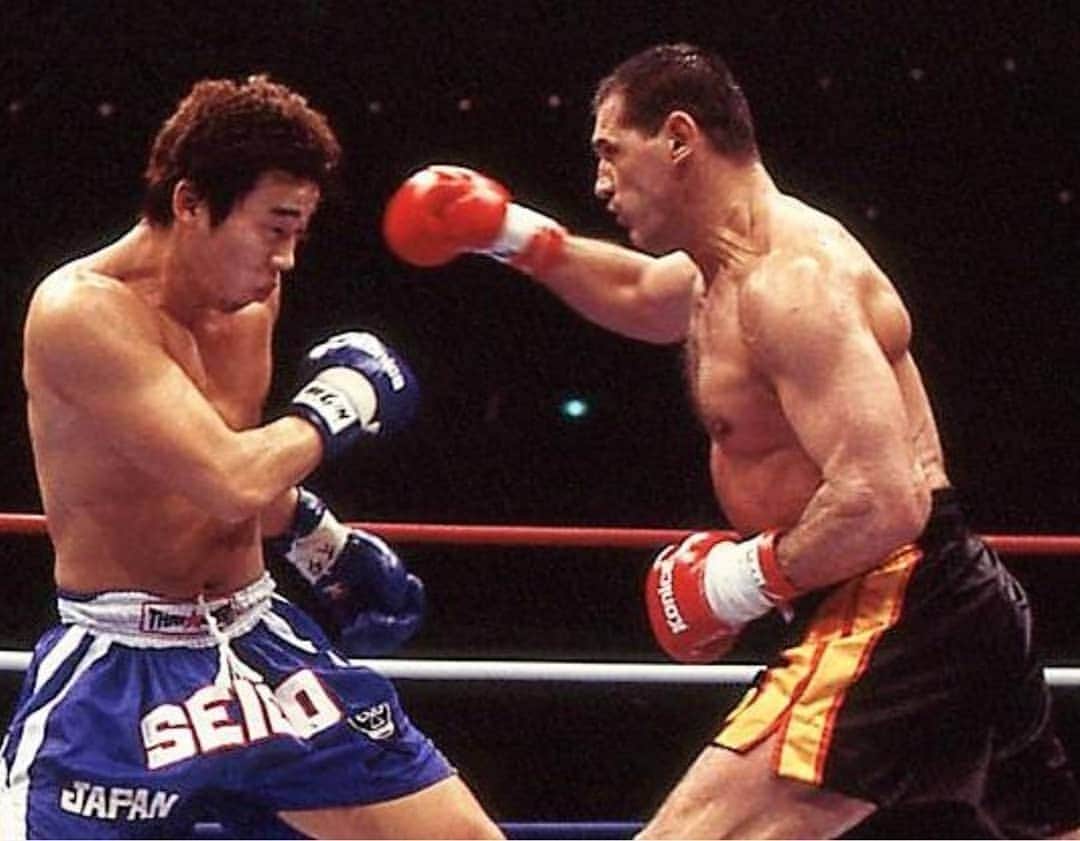 のインスタグラム：「1997 K-1KINGS vs Branko Cikatic  #武蔵 #brankocikatic  #rip」