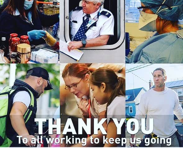 エリザ・ドゥシュクのインスタグラム：「🙏🙏🙏 Bless you & your families #heroes ~ Thank you doesn’t even cut it, we all owe you our deepest debt of gratitude.. 💗」