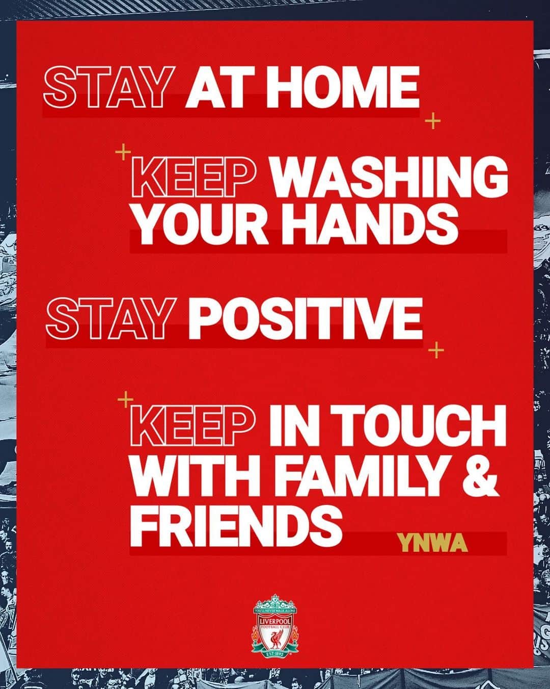 リヴァプールFCさんのインスタグラム写真 - (リヴァプールFCInstagram)「Stay home. Stay healthy. ❤️ #YNWA #StayHome」3月24日 17時37分 - liverpoolfc