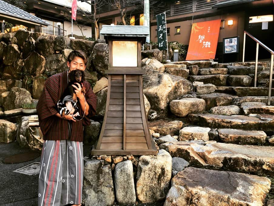 吉濱遼平さんのインスタグラム写真 - (吉濱遼平Instagram)「りんちゃん山口遊びにきた！ またまたリフレッシュ！ #試合ないから疲れてないだろと思うかもしれませんが #でも練習めちゃきついからリフレッシュ #川棚グランドホテル  #犬と一緒に泊まれる #ぐっどです #りんちゃんフリスビーチャレンジ #あと一歩 #かわいいからよし #うちの犬が1番かわいいからよし #りんちゃん優勝 #実家の犬だけど #映え」3月24日 17時38分 - ryohey1024