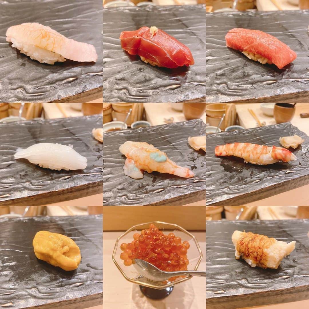 金巻ともこさんのインスタグラム写真 - (金巻ともこInstagram)「春のおしゅしですよー  かに、さより、たけのこ、ほたるいか、初鰹と春を満喫してしまった……！！ #鮨服部 #寿司 #sushi  #おそとごはん金巻」3月24日 17時57分 - tomotomoco