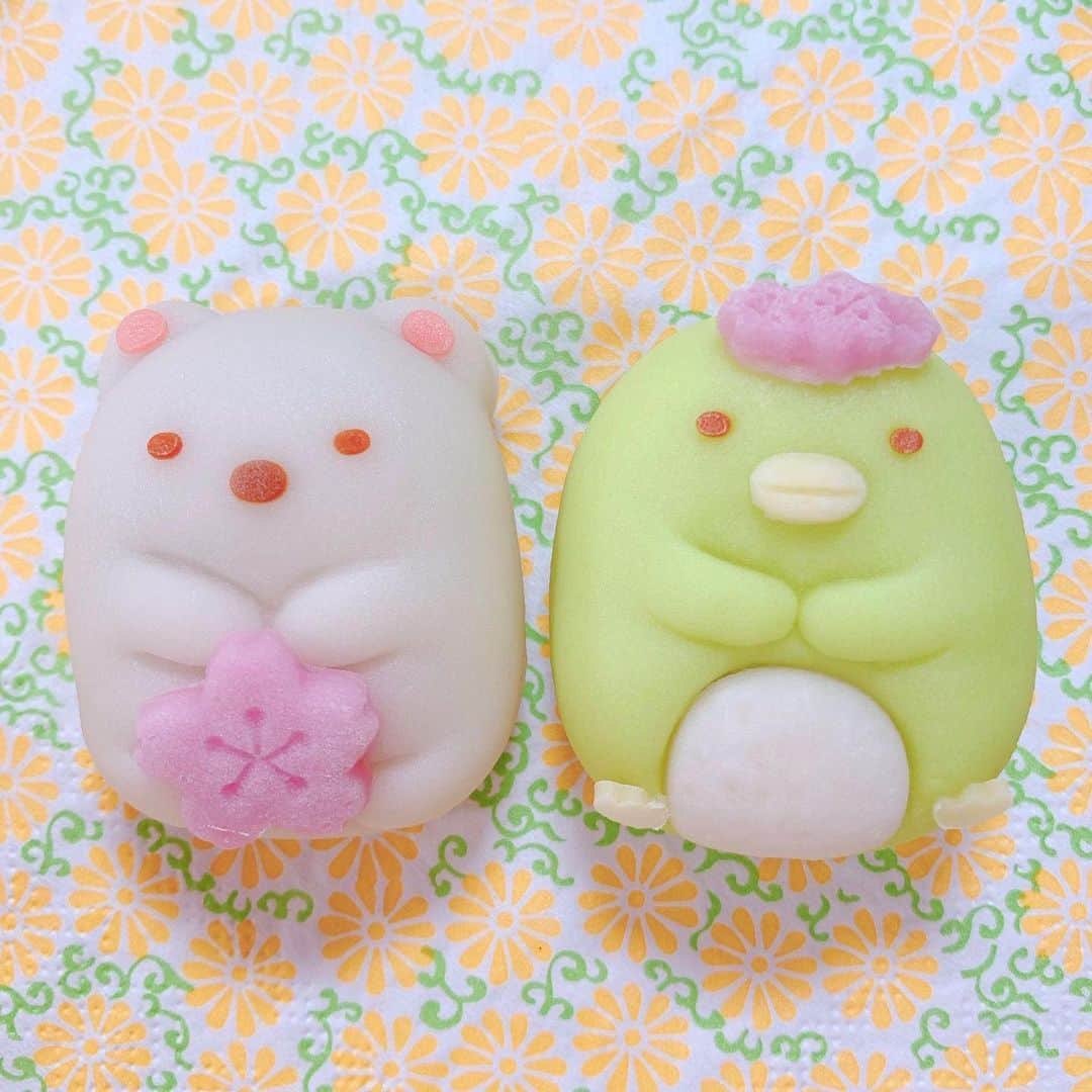 くまみきのインスタグラム：「きゃわわわわ🥰  #すみっコぐらし #ねりきり #和菓子」