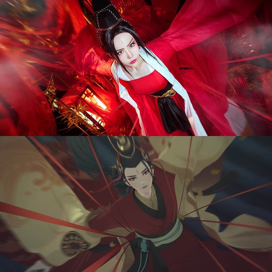 千尋のインスタグラム：「「令狐公子 別來無恙阿」  你們說說，有沒有100%神還原! 愛死官方的CG動畫了，超美的東方不敗 覺得神還原QQQQ粉絲表示很感動  日出東方　為我不敗！ 還不通通給我去下載~  快點載起來！ 好奇大家都喜歡哪個角色呢? 一起入坑!!! #我覺對玩東方不敗  #新笑傲江湖M #正宗金庸MMO手遊鉅作」