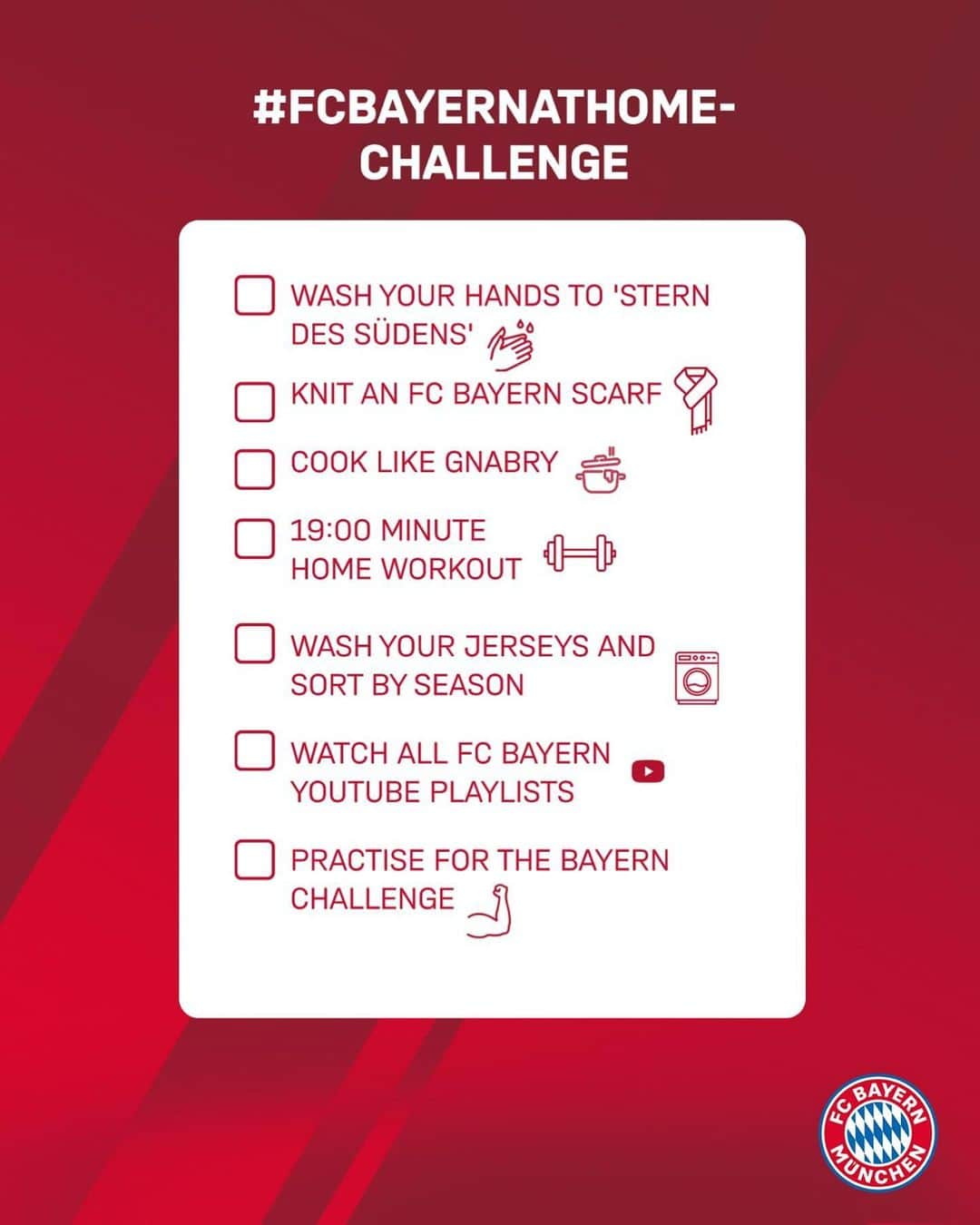 バイエルン・ミュンヘンさんのインスタグラム写真 - (バイエルン・ミュンヘンInstagram)「So, what are you guys up to at home? 🤔🏠 Tag @fcbayern and show us your best #FCBayernAtHome to-dos! 📷🎥 ______ #FCBayern #MiaSanMia #Challenge #Football #Fussball #Futbol」3月24日 22時05分 - fcbayern