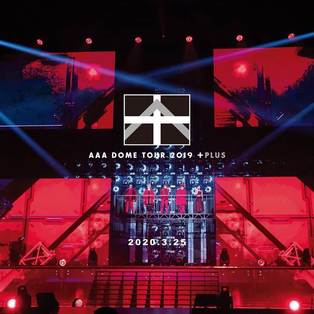 AAAのインスタグラム：「2019年開催・4大ドームツアー﻿ 『AAA DOME TOUR 2019 +PLUS』DVD & Blu-ray﻿ 本日発売‼️」