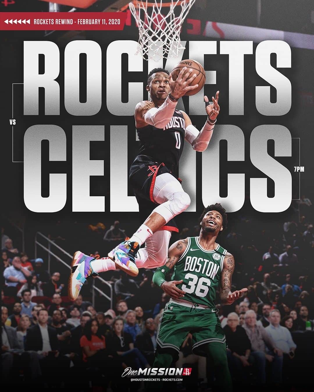 ヒューストン・ロケッツさんのインスタグラム写真 - (ヒューストン・ロケッツInstagram)「📼 Another #RocketsRewind tonight! 🏀 Rockets 🆚 Celtics [2/11/20] ⏰ 7:00PM 📺 @attsportsnetsw」3月25日 8時00分 - houstonrockets