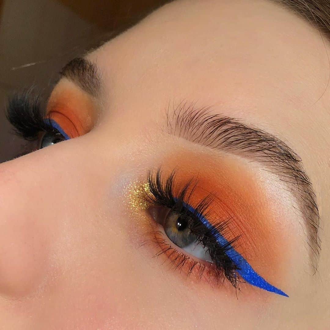 NYX Cosmeticsさんのインスタグラム写真 - (NYX CosmeticsInstagram)「@_adele.v achieves this cute complimentary eye look using our #UltimateShadowPalette in 'Brights' + #EpicWear Liquid Liner in 'Sapphire' 🔥💙 || #nyxcosmetics #nyxprofessionalmakeup #crueltyfreebeauty」3月25日 8時58分 - nyxcosmetics