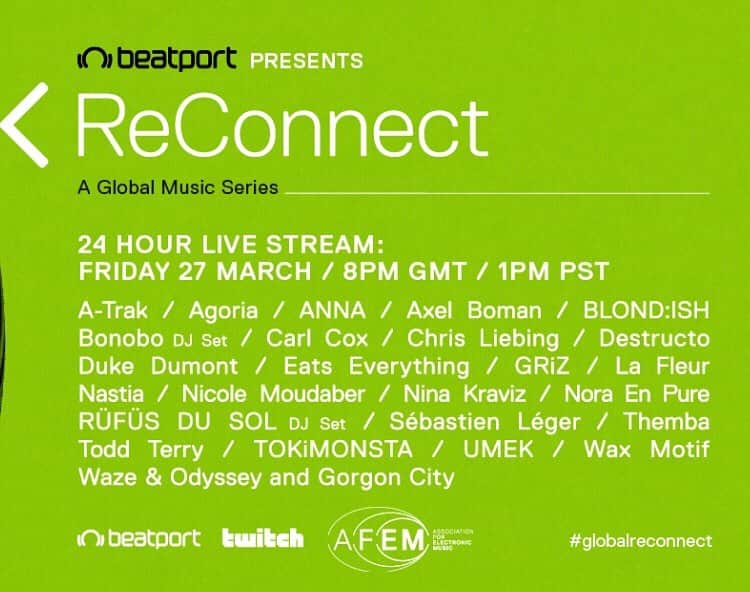 Waze & Odysseyのインスタグラム：「Coming this weekend! HUGE line up for @beatport ! Sadly due to distancing we can’t play b2b with @gorgoncity but will have our own slot now 🍉」