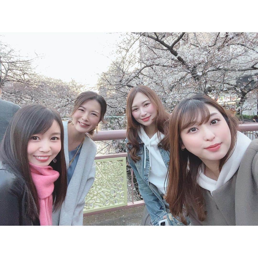 福咲れんのインスタグラム：「#お花見 #中目黒」
