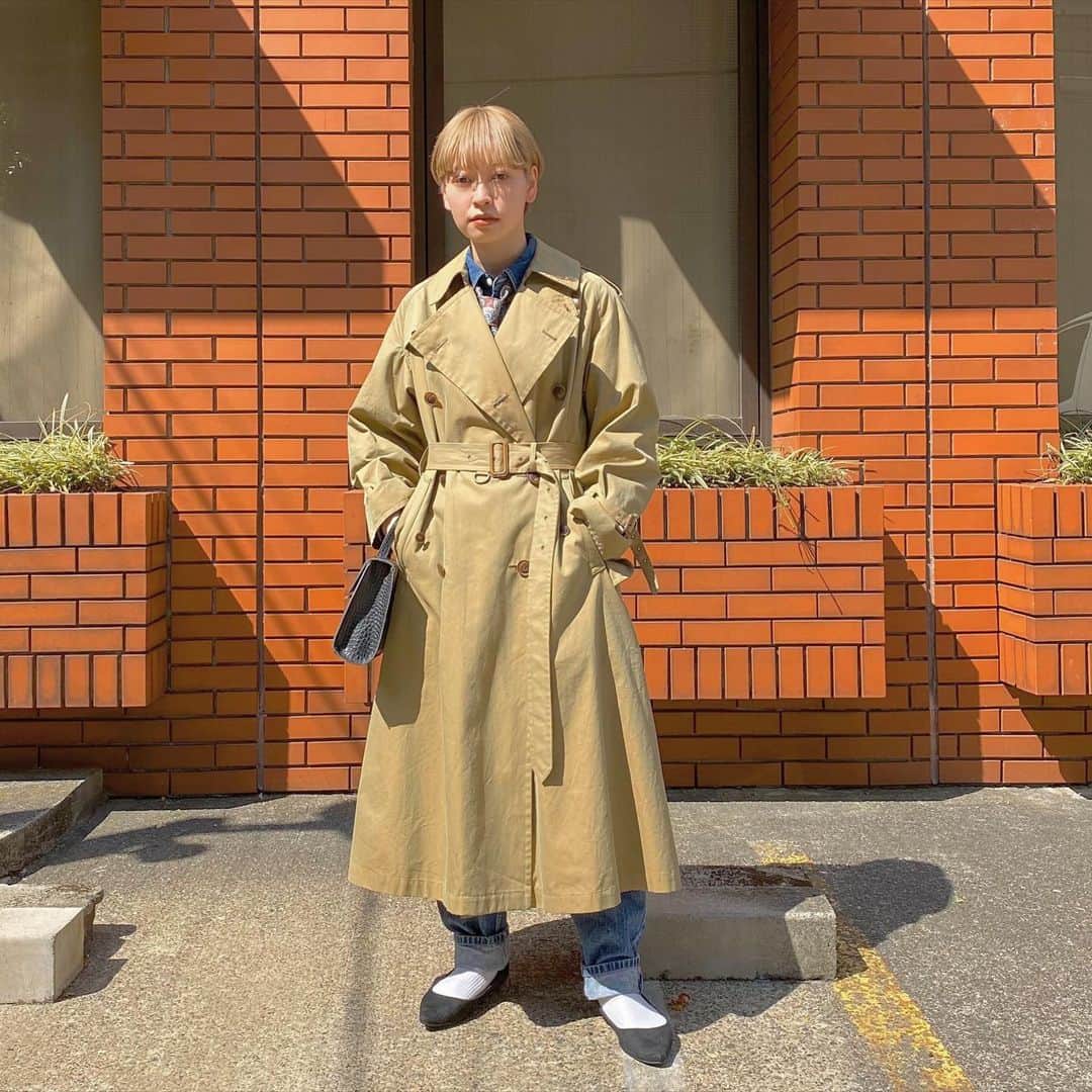 のインスタグラム：「＊ブランドはwearにて 中はデニム×デニム . #ootd#fashion#メンズライク#古着好きな人と繋がりたい#古着#古着コーデ#おしゃれさんと繋がりたい#フリクロ#フルジョ#コーデ#コーディネート#instagood#outfit#instalike#coordinate#mensfashion#used#auralee#guess#denim」