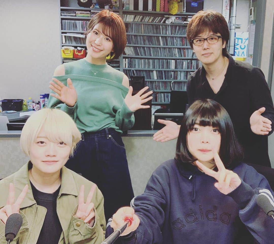 三浦祐太朗のインスタグラム：「本日のゲストは #なきごと のお二人でした。 #NACK5 #キラスタ #斉藤百香 #三浦祐太朗」