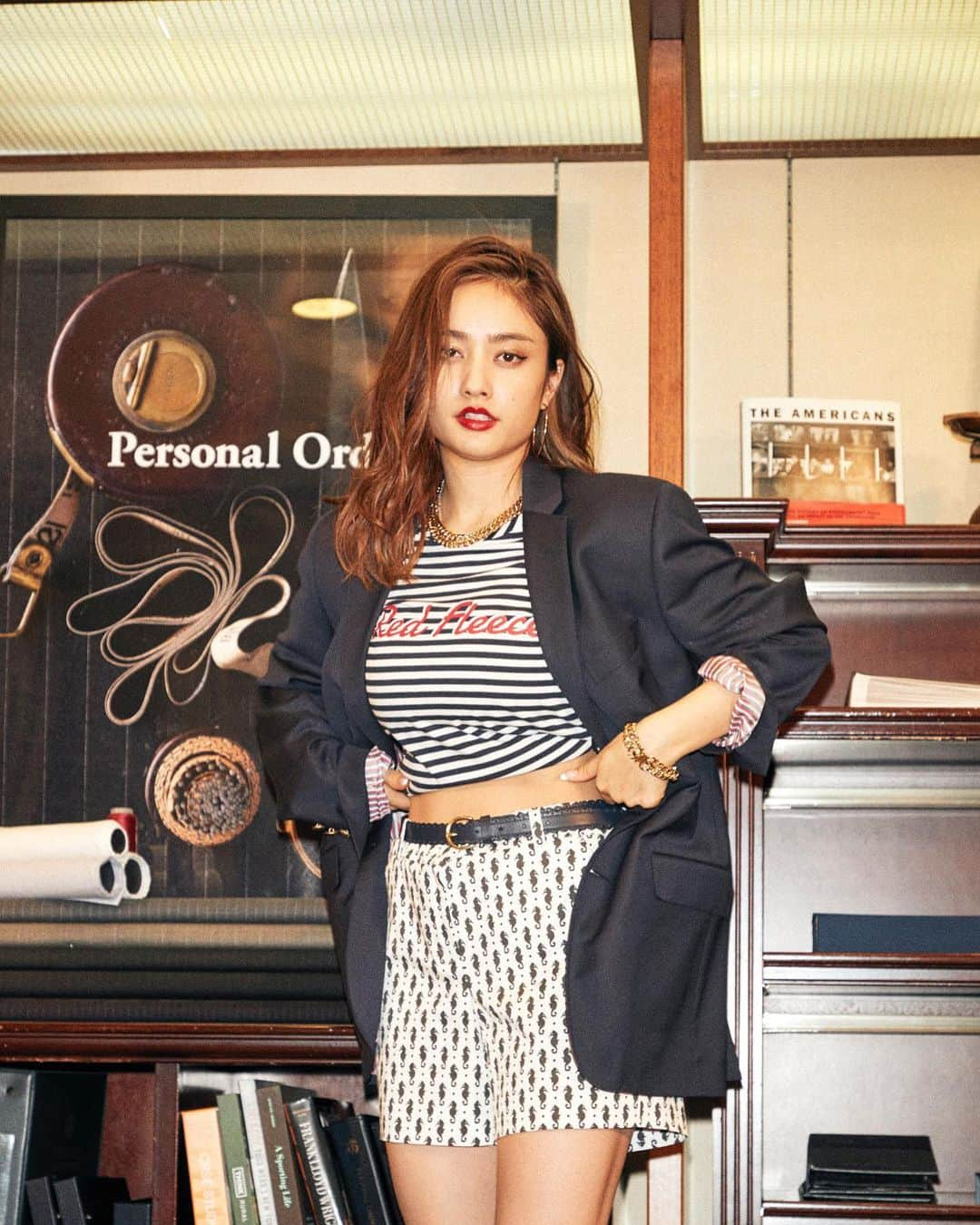 谷まりあさんのインスタグラム写真 - (谷まりあInstagram)「@BrooksBrothersjapan  #BrooksBrothers #Redfleece」3月25日 20時30分 - mariaaaa728