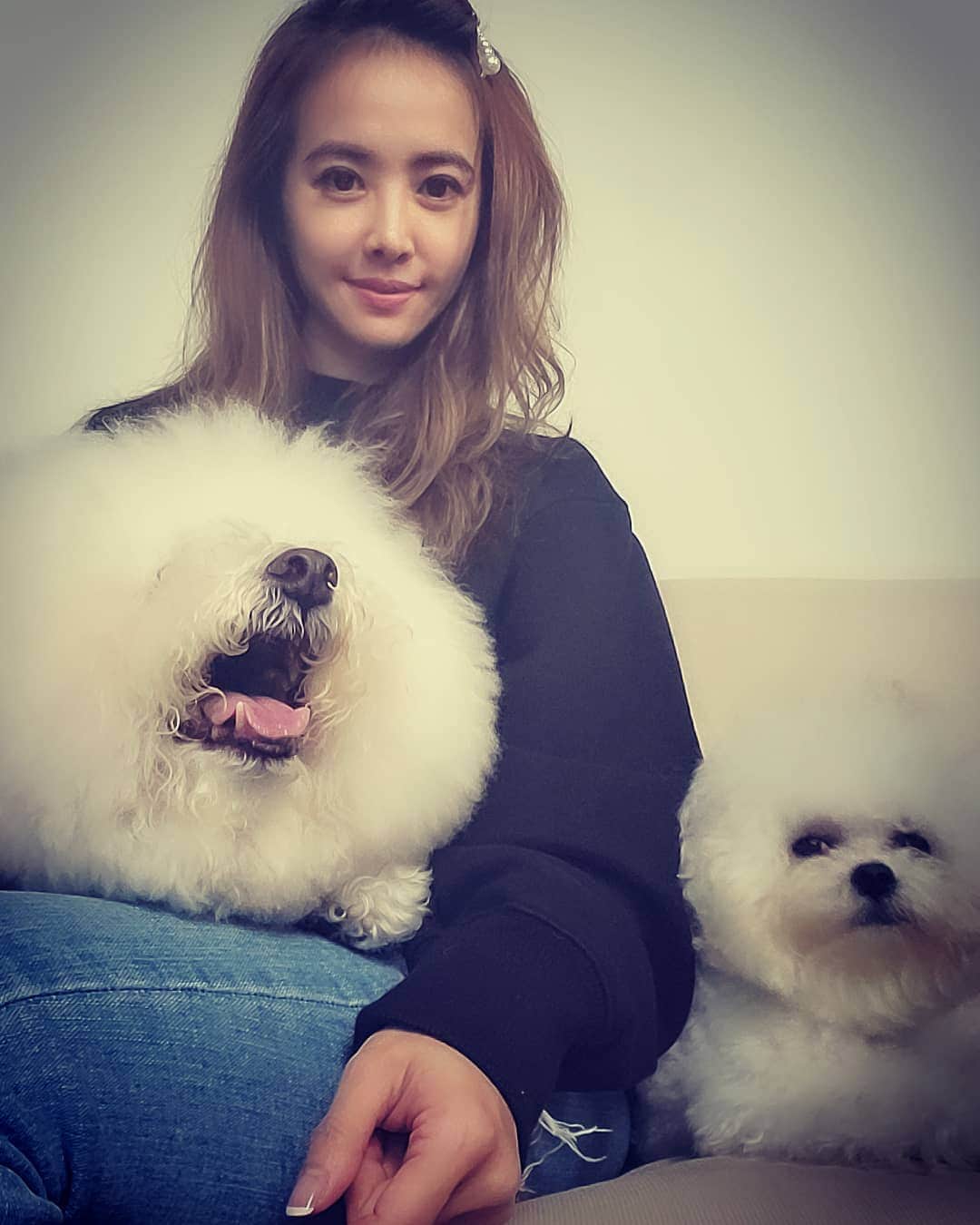 ジョリン・ツァイのインスタグラム：「社長你! @bichon_whoohoo」