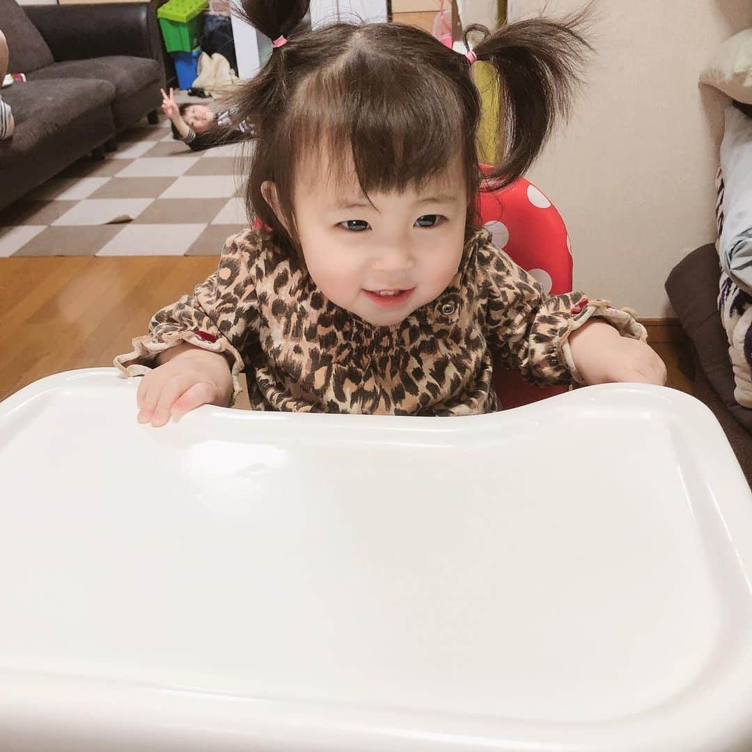 美奈子さんのインスタグラム写真 - (美奈子Instagram)「ゆづのハイチェアに座りたくて仕方がない小雪。  抱っこしてご飯食べさせたりしてた小雪だけど 自分で座って食べたいみたい💕  ハイチェアもう一個買わなきゃかなあ💦😅 成長ですな( *´艸｀) #自分で食べたい！ #小雪 #ハイチェア #美奈子」3月25日 12時34分 - minako_official
