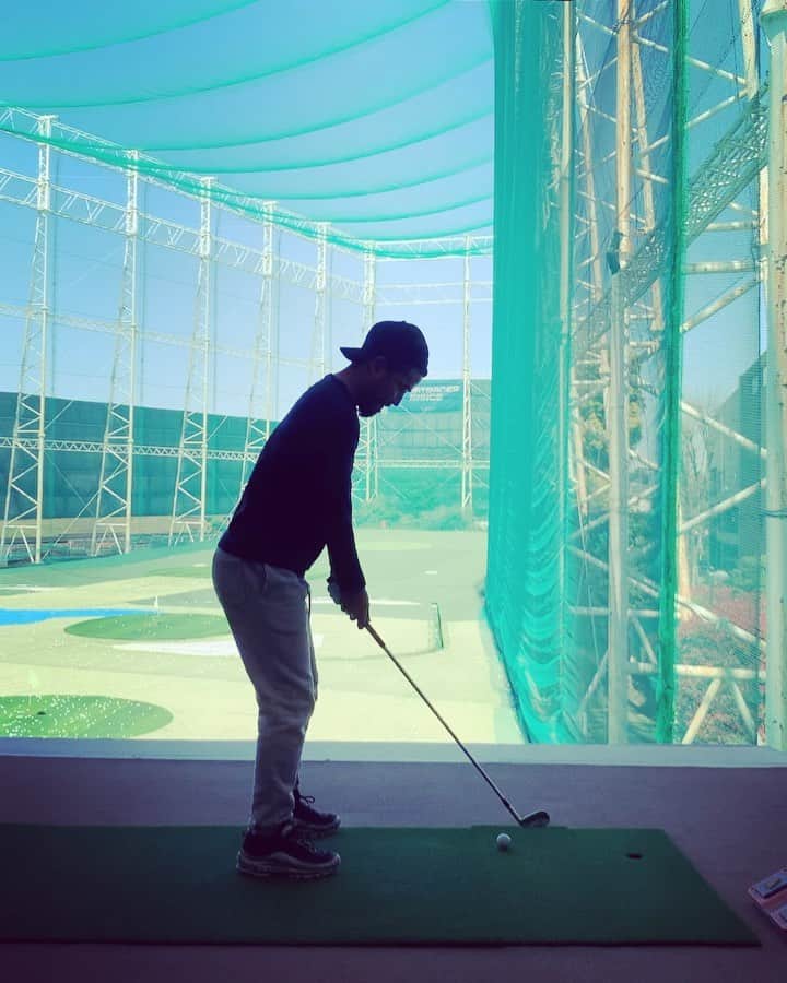 小平智のインスタグラム：「意識はリズムよくふる！ 練習終わり〜 #スイング #リズム #大切 #小平智」