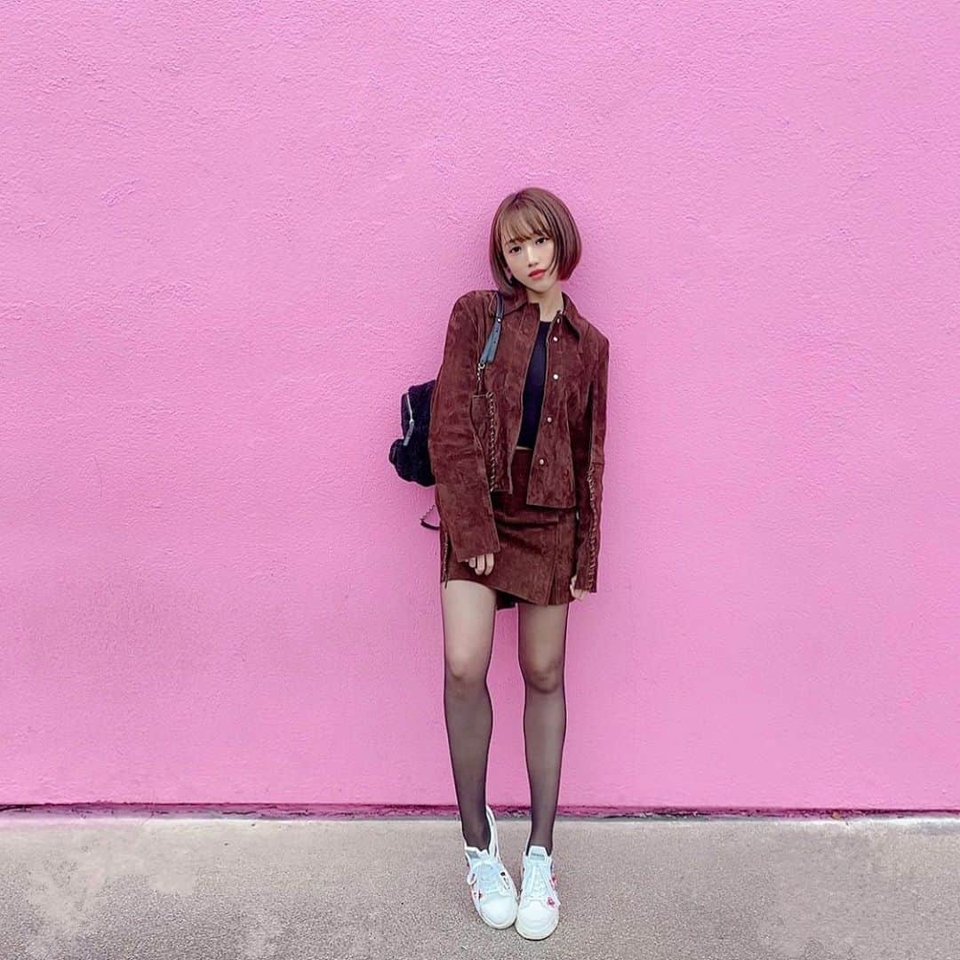 岡田サリオさんのインスタグラム写真 - (岡田サリオInstagram)「@acnestudios のスウェード革セットアップがほんとに可愛い💕たいぷ😋 #LA#paulsmith#acnestudios#fashion#fashiongram#fashionista#fashionblogger#lagirl#lalife#trip#tripgram#アクネストゥディオズ#さりおのふく#likeme#followforfollowback#followｍe#ootd#ファッションコーデ#春ファッション#ファッション好きな人と繋がりたい」3月25日 13時22分 - salio.fficial