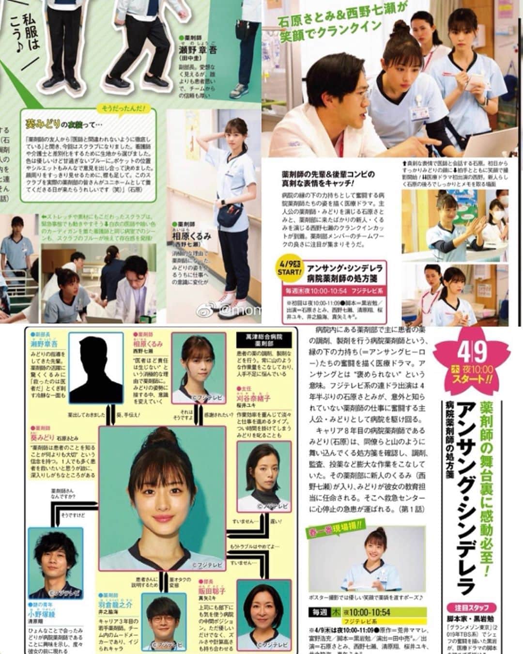 西野七瀬さんのインスタグラム写真 西野七瀬instagram 週刊ザテレビジョン アンサングシンデレラ ドラマ 相原くるみ 西野七瀬 薬剤師 石原さとみ 葵みどり 清原翔 小野塚綾 田中圭 瀬野章吾 Nanaseeveryday Nishinonanase Nanasemaru Nachan