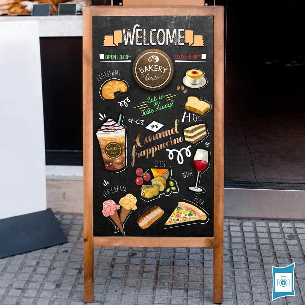 Ŝ Ŋ Ą Ƥ☻Ƥ Ą Ŋ Ĕ Ĺ?Ğ Ƕ SMMのインスタグラム：「. Sidewalks signs are  effective ways to drive sales and improving business. In essence, sidewalk signs help bring new and potential customers into a any store( small or big) . They also drive and increase  promotions  by capturing  customers attention both indoors and outdoors when included in your  marketing mix . Sidewalks chalk menu wood stand.  #makingsmileyfaces. @snappanelgh.」