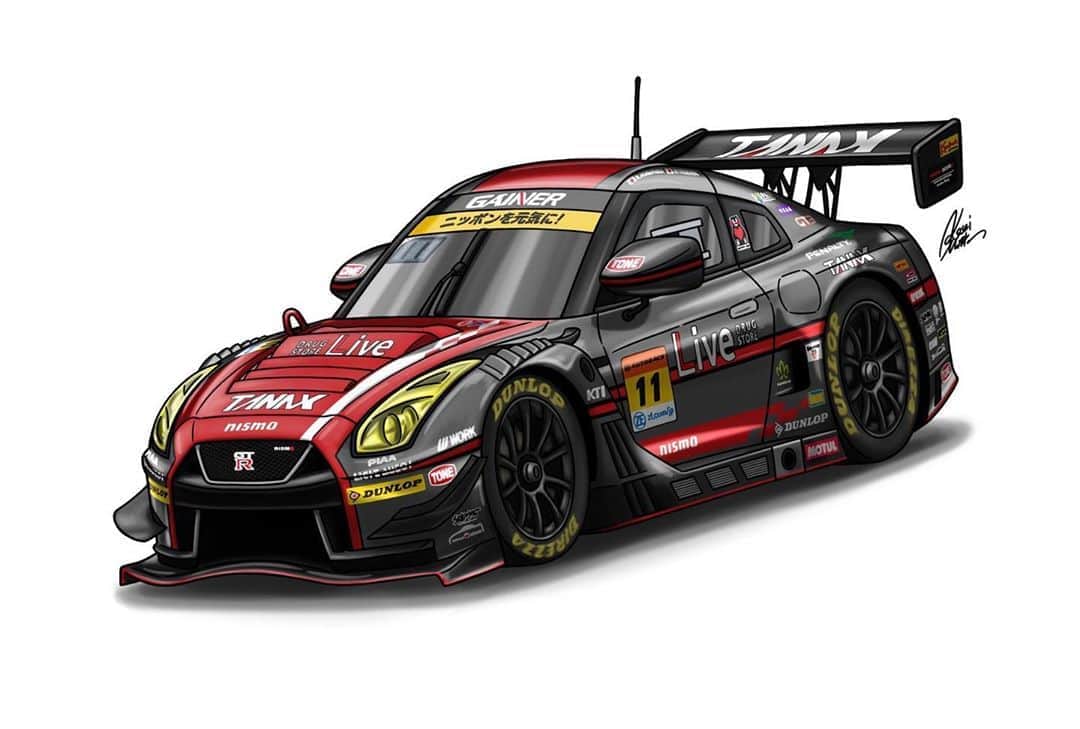 平中克幸さんのインスタグラム写真 平中克幸instagram Gainer Tanx Gtr Gt3 今年のイラスト もめちゃくちゃカッコイイ 今年もこのイラストが描かれたgainerグッズをピットウォークで配るそうです あー早くレースしたい Supergt