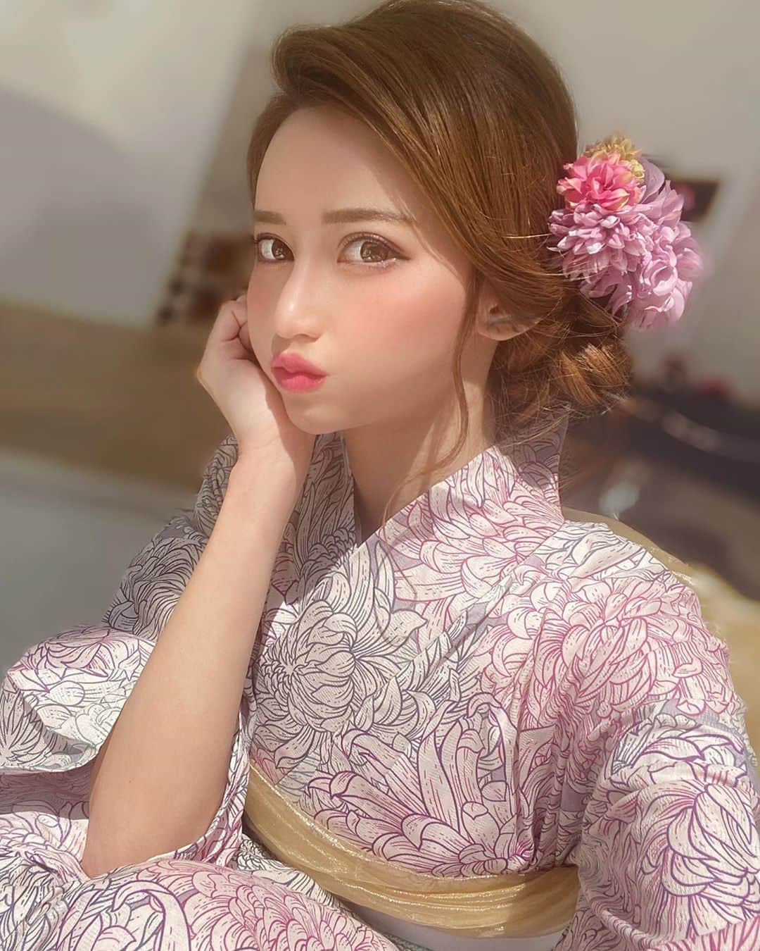のインスタグラム：「@dress_sugar  浴衣投稿ばっかり～😙💞last😙 だって👘かわいんだもん( ఠ͜ఠ )♡ . #浴衣」