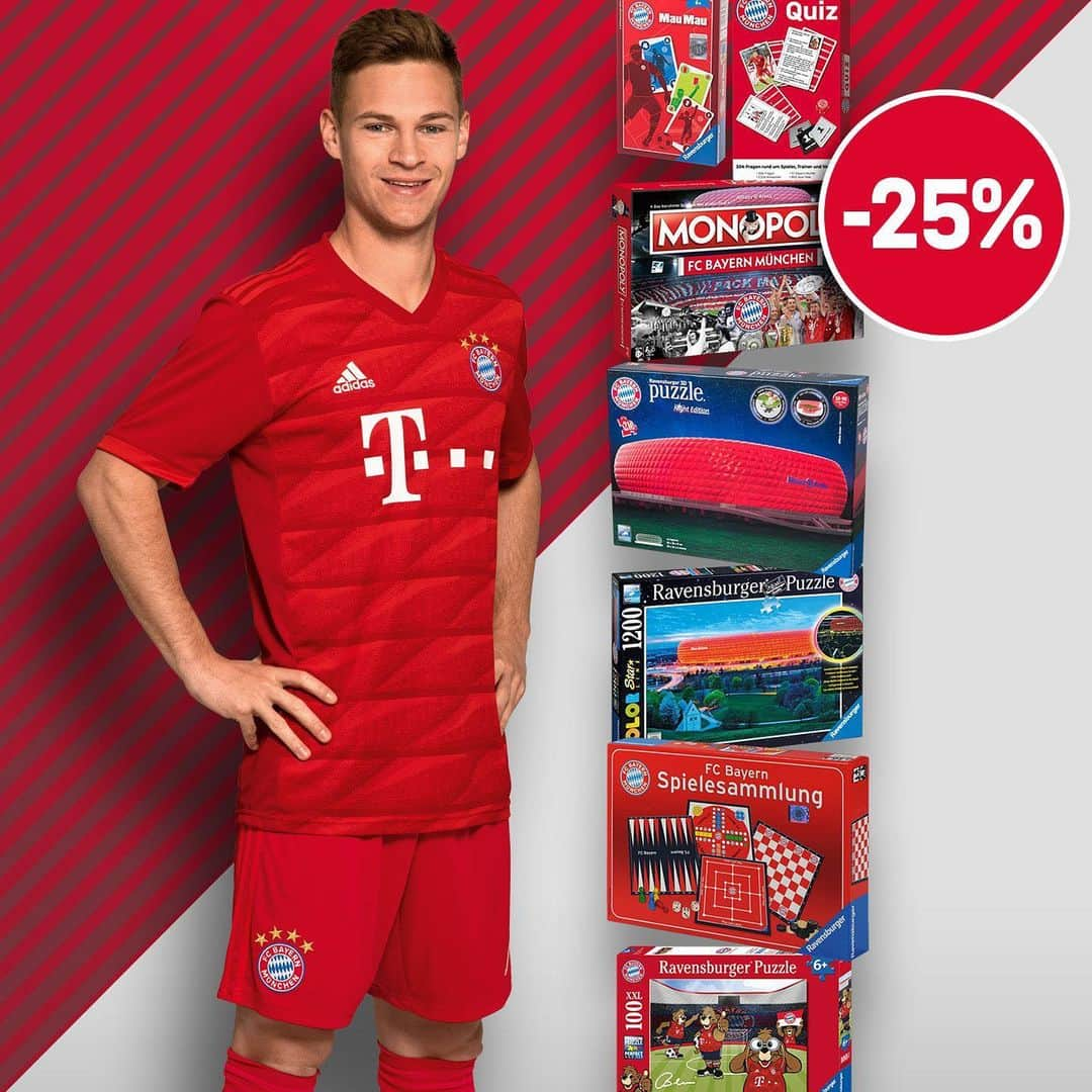 バイエルン・ミュンヘンさんのインスタグラム写真 - (バイエルン・ミュンヘンInstagram)「Say goodbye to boredom with 25% off #FCBayern Monopoly, puzzles and other games in our fan shop! 🧩 🃏 Link in bio! 📎 ________ #Games #Puzzle #Quiz」3月25日 22時56分 - fcbayern