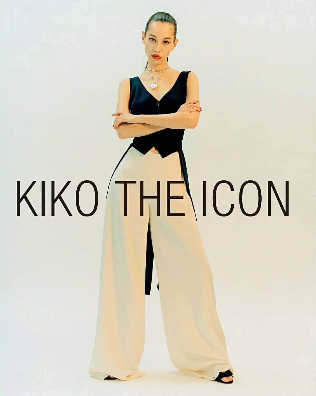 のインスタグラム：「3月23日 発売 CR FASHION BOOK JAPAN ISSUE 4  SPRING/SUMMER 2020  Photo #JunYasui  Styling #MasakoOgura  Hair&Make-up #RieShiraishi Model #KikoMizuhara  #水原希子」