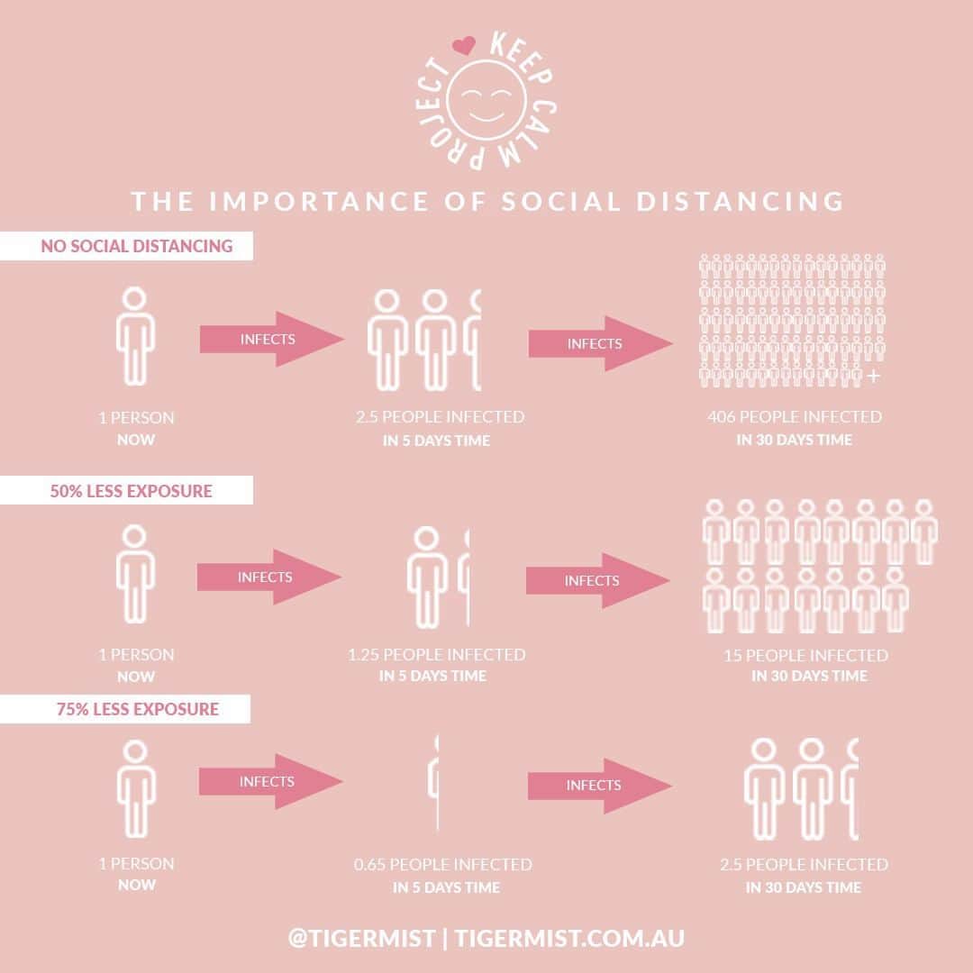 tiger Mistさんのインスタグラム写真 - (tiger MistInstagram)「At this time, it is SO SO important that we slow down the spread of this disease 🌏 Share this visual with your friends so they too understand the importance 💕」3月26日 0時06分 - tigermist