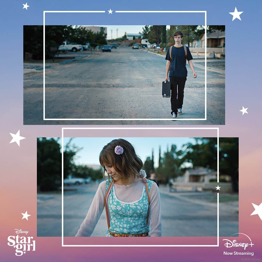 飯端美樹のインスタグラム：「“Won’t you let me walk you home from school?” ✨ @Stargirl is now streaming on #DisneyPlus.」