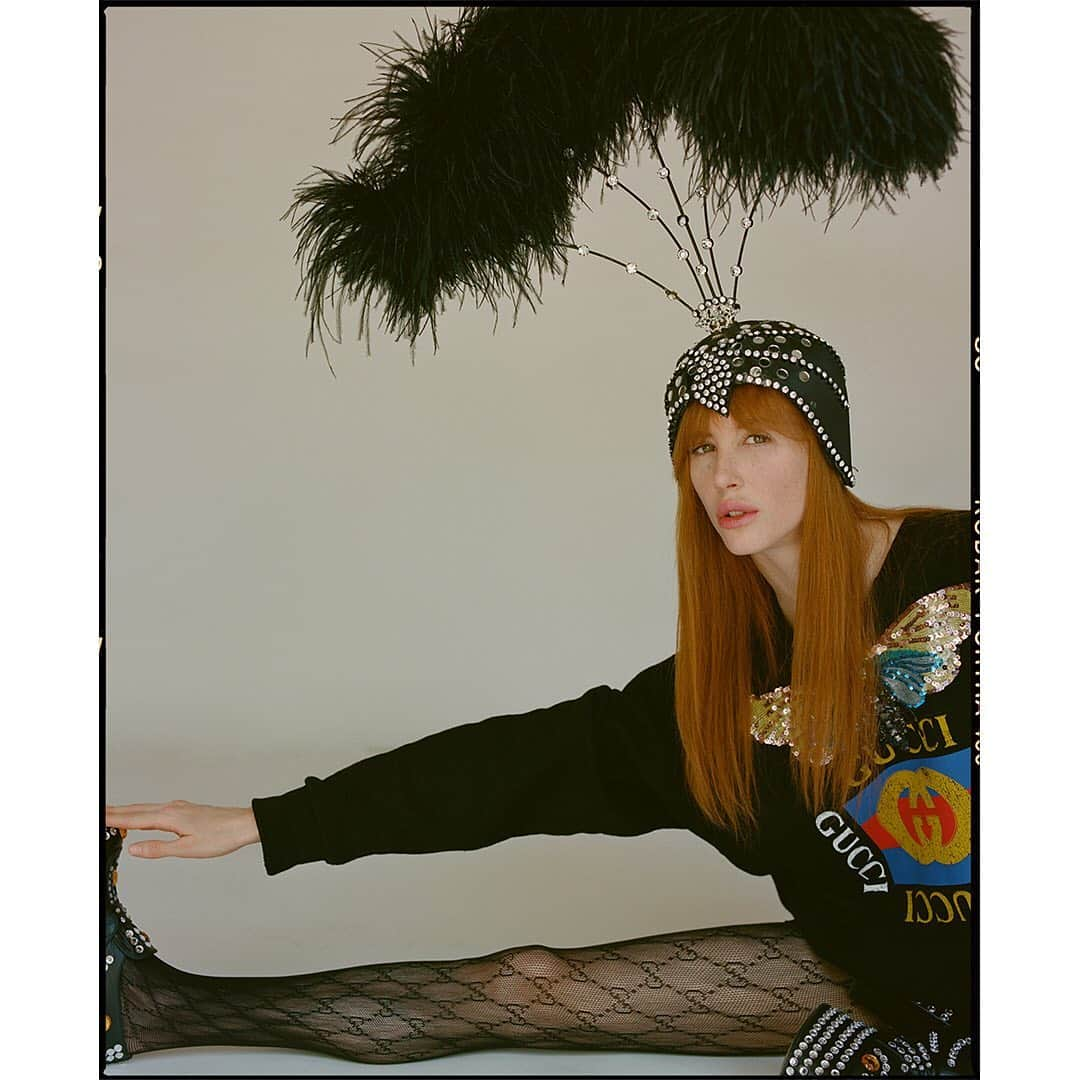 Faith Picozziのインスタグラム：「Last ones! Gucci Show 3️⃣ @gucci @alessandro_michele 📸 @filip.milenkovic 👗🎨 @faithpicozzicreative @filipandfaith 💥 #gucci #redhead #model #fashion #style #film #120film #mediumformat」