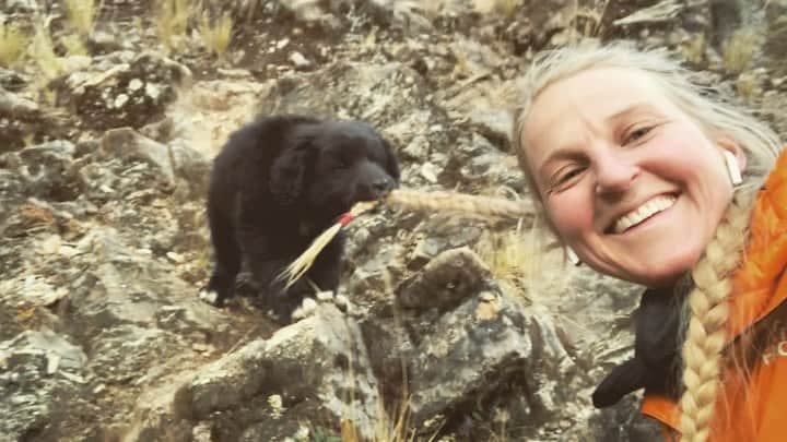 エミリー・ハリントンのインスタグラム：「Um so here’s this just in case today is tough. Don’t forget about puppies. Also llamas. And cats (if you’re into them). Throwback to one of the happiest moments in my existence in #Pitumarca Peru 🇵🇪 last summer // @thenorthface #neverstopexploring」