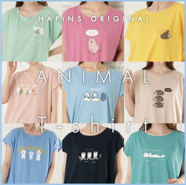 HAPiNSさんのインスタグラム写真 - (HAPiNSInstagram)「ハピンズオリジナル！ アニマルTシャツはもうチェックされましたか～？😆 ゆるかわいいアニマルプリントの ルームウェアにおすすめのTシャツです✨ カラーバリエーションも豊富✨ お気に入りを探してみてください♪ - ■アニマルボックスTシャツ ￥1,000＋税 - #HAPiNS #ハピンズ #ハピンズ公式 #ハピンズオリジナル #ギフト雑貨のハピンズ #雑貨 #雑貨屋 #パスポートオリジナル #プチプラ #Tシャツ #アニマルTシャツ #ルームウェア #ハリネズミ #ナマケモノ ※一部店舗にてお取扱いが無い場合がございます。御了承下さいませ。」3月26日 7時30分 - hapins_official