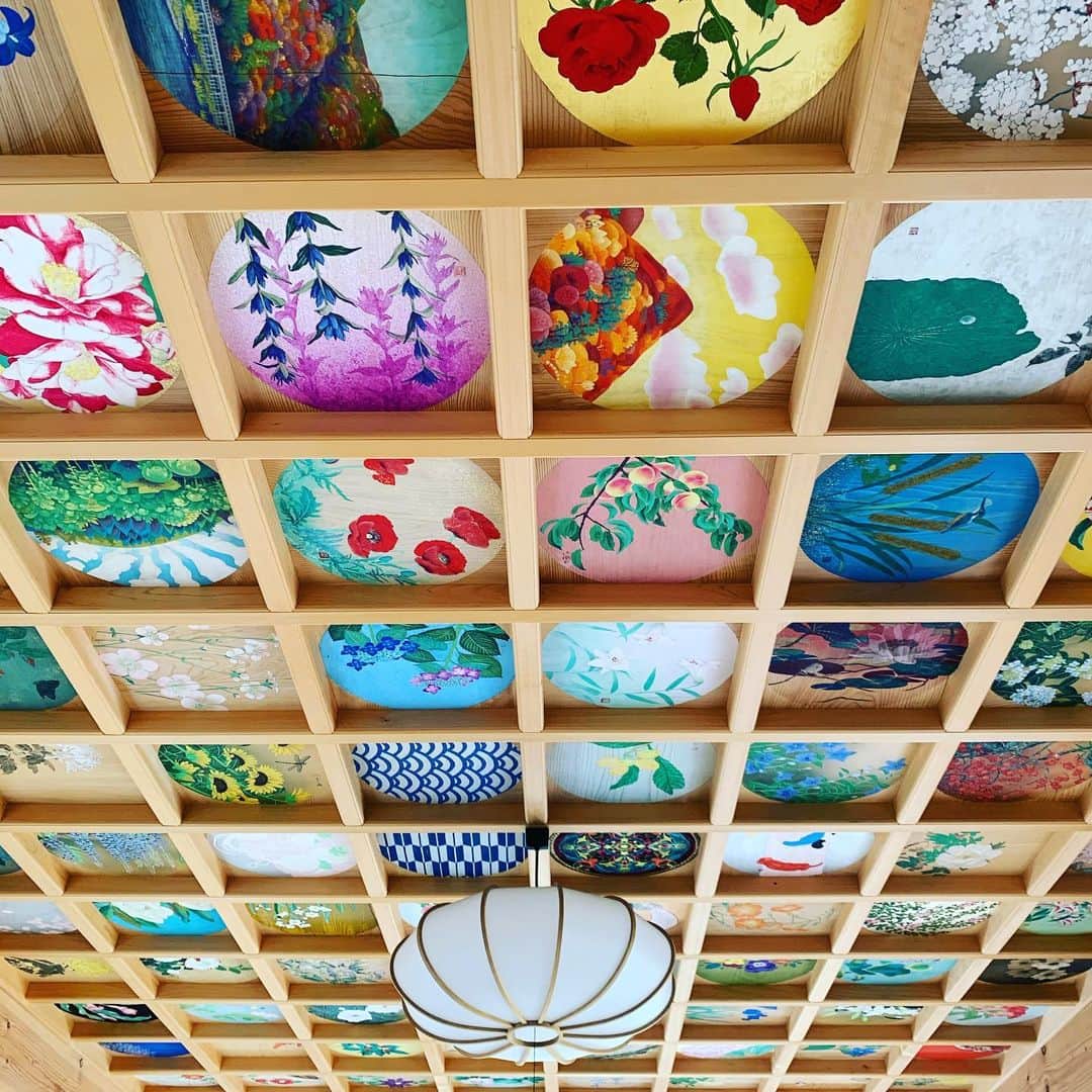 ノブ横地のインスタグラム：「天井画　#京都 #天井 #art #japanart」