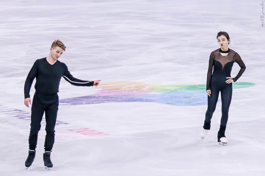 ミン・ユラのインスタグラム：「Happy Birthday Dan! Thanks for being an amazing partner in crime~ cheers to our future together🙏 Can’t wait time get back on the ice!! 생축!! #birthdayboy」
