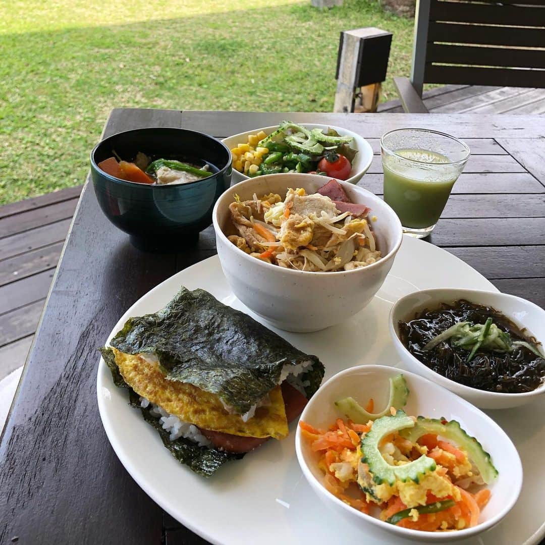 鈴木絢子さんのインスタグラム写真 - (鈴木絢子Instagram)「・ ・ 【沖縄スーパーフード】 理事をしているスーパーフード協会の講座も、軒並み中止に💦 ・ とはいえ、#免疫力アップ に役立つスーパーフードはまさに今摂りたい食品✊ ・ 特に紫外線が強い沖縄では、#抗酸化力 の高い食材が豊富で🌿 #ジャパニーズスーパーフード の宝庫でもあります😊✨ ・ #シークァーサー #もずく 、そして#ゴーヤ や#紅芋 #ドラゴンフルーツ を使った#スムージー などなど。。 ・ 朝から沖縄料理✖️スーパーフードの最強コラボで、内側からパワーが漲りました🔥 ・ ・ ・ #スーパーフード #フレキシタリアン #インナービューティー #地産地消 #美味しい #郷土食 #琉球料理 #伝統食 #犬連れカフェ #犬連れホテル #沖縄料理 #リポーター #美容食 #朝食 #日本食 #免疫力アップ #コロナ対策 #ミニチュアダックスフンド #superfoods #🐶🐶」3月26日 23時36分 - ayako_suzuki810